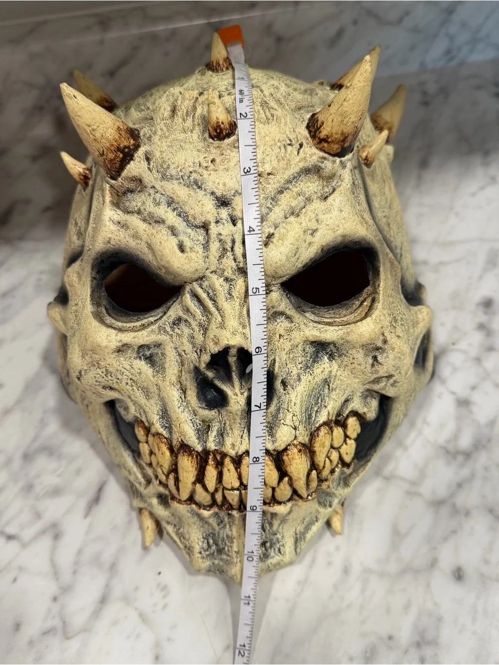 Halloween Spiked Skull Demon Latex Mask Adult Full Face Cosplay Horror Costume